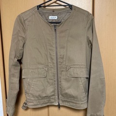 LEPSIM ベージュ ジップアップジャケット Lの画像