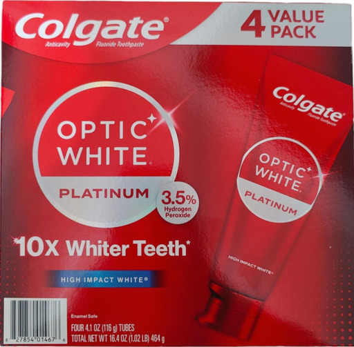 Colgate Optic White Platinum コルゲート　オプティックホワイト　プラチナム 4本セット