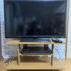 【ジャンク品】シャープ液晶カラーテレビ40インチ　ブルーレイ　テ...