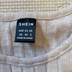 新品　SHEIN リブ編みニット XSの画像