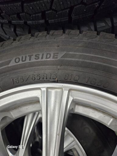 18年165/65R15 溝たっぷりスタッドレスタイヤアルミセット
