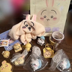 【お取り引き者決定】ちいかわ　うさぎグッズ9点、モモンガ3点、お...
