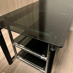美品 ガラステーブル ブラック【¥0】 無料