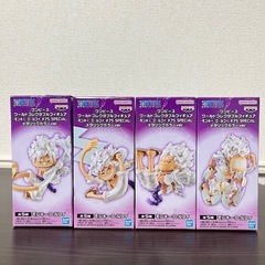 ワンピース ワールドコレクタブルフィギュア ルフィ　ギア５　ニカ　4種