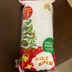 クリスマスリース柄の生地・未使用
の画像