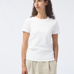 UNIQLO U クルーネックT レディース Ｌサイズ ホワイト白の画像