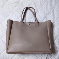 【お得】ショルダー付トートバッグ
（モカ）
の画像