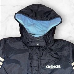 adidas/アディダス❤キッズ ダウンコート 黒 110cm　子供服の画像