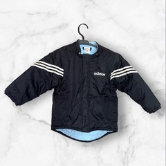 adidas/アディダス❤キッズ ダウンコート 黒 110cm　子供服の画像