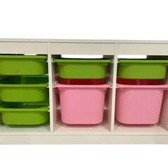 【決まりました】★IKEA 収納コンビネーション　おもちゃ箱 T...