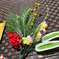 お正月　プランター装飾品の画像