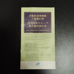 JR西日本株主優待 鉄道博物館入館割引券なし