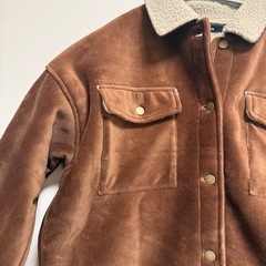 Lugnoncure ブラウン コーデュロイジャケットの画像