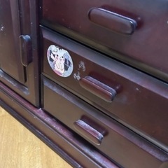 【12/24破棄】本棚　食器棚　チェスト　レトロ　アンティーク　キャビネット　棚　引き出し　収納　ショーケース　の画像