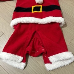 【美品】80センチ　サンタクロースロンパースの画像