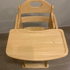 KATOJI カトージ　木製　ベビーハイチェア　折り畳み式 22405  (取引予定者決まりました)の画像