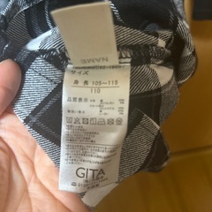 チェックワンピース110の画像