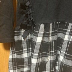 チェックワンピース110の画像