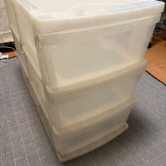 ②3段　衣装ケース
