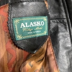 ALASKO アラスコ　本革ラム［羊］ジャケット　M［Ｌ相当］の画像