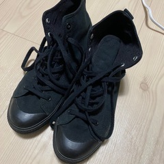 無印 靴 スニーカー 黒