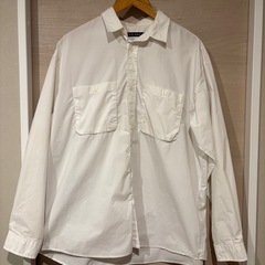ニコアンド　メンズ　白シャツ　　Mサイズ