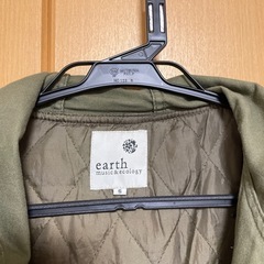 earth music&ecology モッズコート Sサイズ オリーブの画像