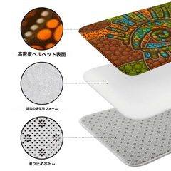 【大理石デザインラグ・カーペット】高密度ベルベット絨毯 キッチンマットの画像