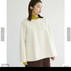 ★新品タグ付き chocol raffine圧縮フード付きショートコート★の画像