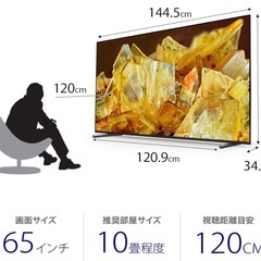 再投稿【美品】★24年製　65型TV★ SONY BRAVIAの画像