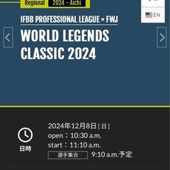 FWJ 12/8 名古屋大会チケット