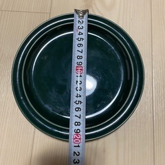グリーン お皿の画像
