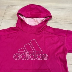 アディダス　キッズ　パーカー　160サイズの画像