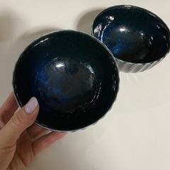 お茶碗 ブルーの画像