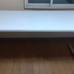 デスク　無料　テーブル　ホワイト　149ｘ75ｘ70