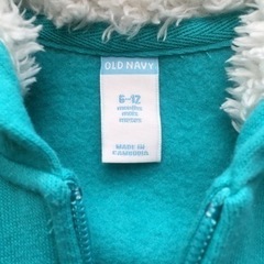 old navy パーカー 6-12mthsの画像