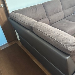 ニトリ L字 ファブリック ブラウン