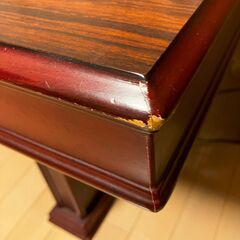 木製ローテーブル（大、ローズウッド調）あげます。の画像