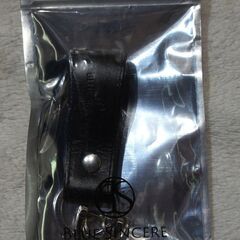 ☆BLUE SINCERE ブルーシンシア IKH6 キーホルダー 牛本革イタリアンレザー ロイヤルブラック◆プレゼントにもピッタリの画像