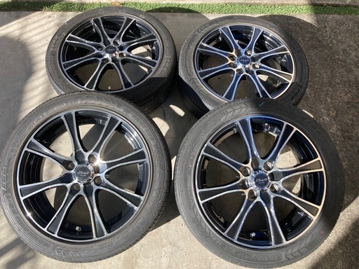 165/55R15 ラジアル carozzaブラポリ　ホイール 中古4本 軽自動車全般に