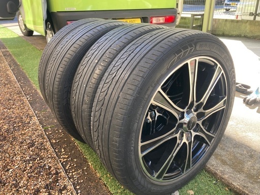 165/55R15 ラジアル carozzaブラポリ　ホイール 中古4本 軽自動車全般に