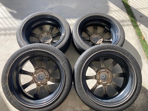 165/55R15 ラジアル carozzaブラポリ　ホイール 中古4本 軽自動車全般に