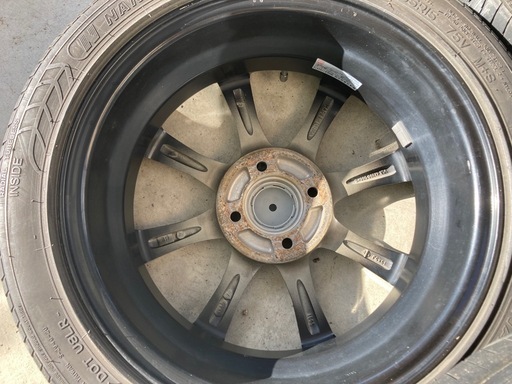 165/55R15 ラジアル carozzaブラポリ　ホイール 中古4本 軽自動車全般に