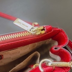 マイケルコース ハンドバッグ ショルダーバッグ レッド 赤 ワインの画像