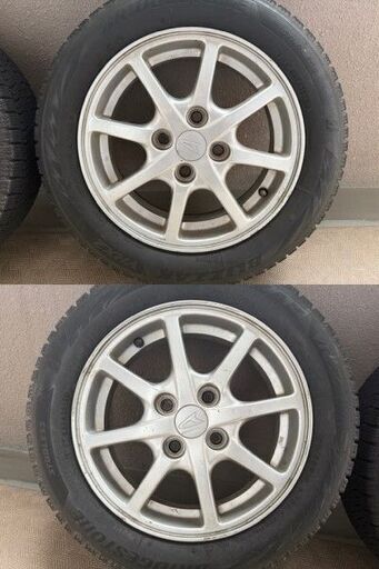 売約済　ダイハツ純正ホイール　2018年製　ブリヂストン　ブリザックVRX2 155/65R14 4本　