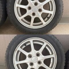 売約済　ダイハツ純正ホイール　2018年製　ブリヂストン　ブリザックVRX2 155/65R14 4本　の画像