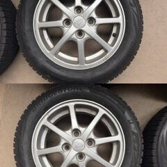 売約済　ダイハツ純正ホイール　2018年製　ブリヂストン　ブリザックVRX2 155/65R14 4本　の画像