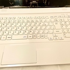 美品 LAVIE Windows10にアップデート済 Note Standard NS700/BAW PC-NS700BAW クリスタルホワイト ノートパソコン LAVIE NEC マウス付の画像