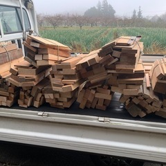 焚き物　材木の画像