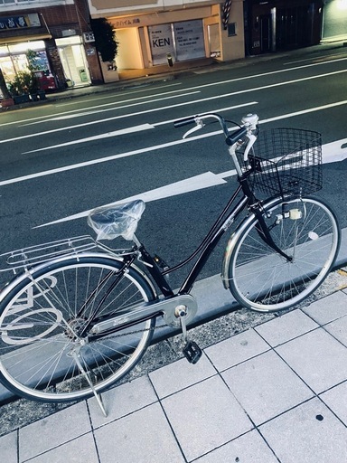 ※決まりました！※　27インチ  ハンドル、チェーンケース、泥除けがステンレス製なので錆びるところが少ない中古のママチャリです！タイヤ